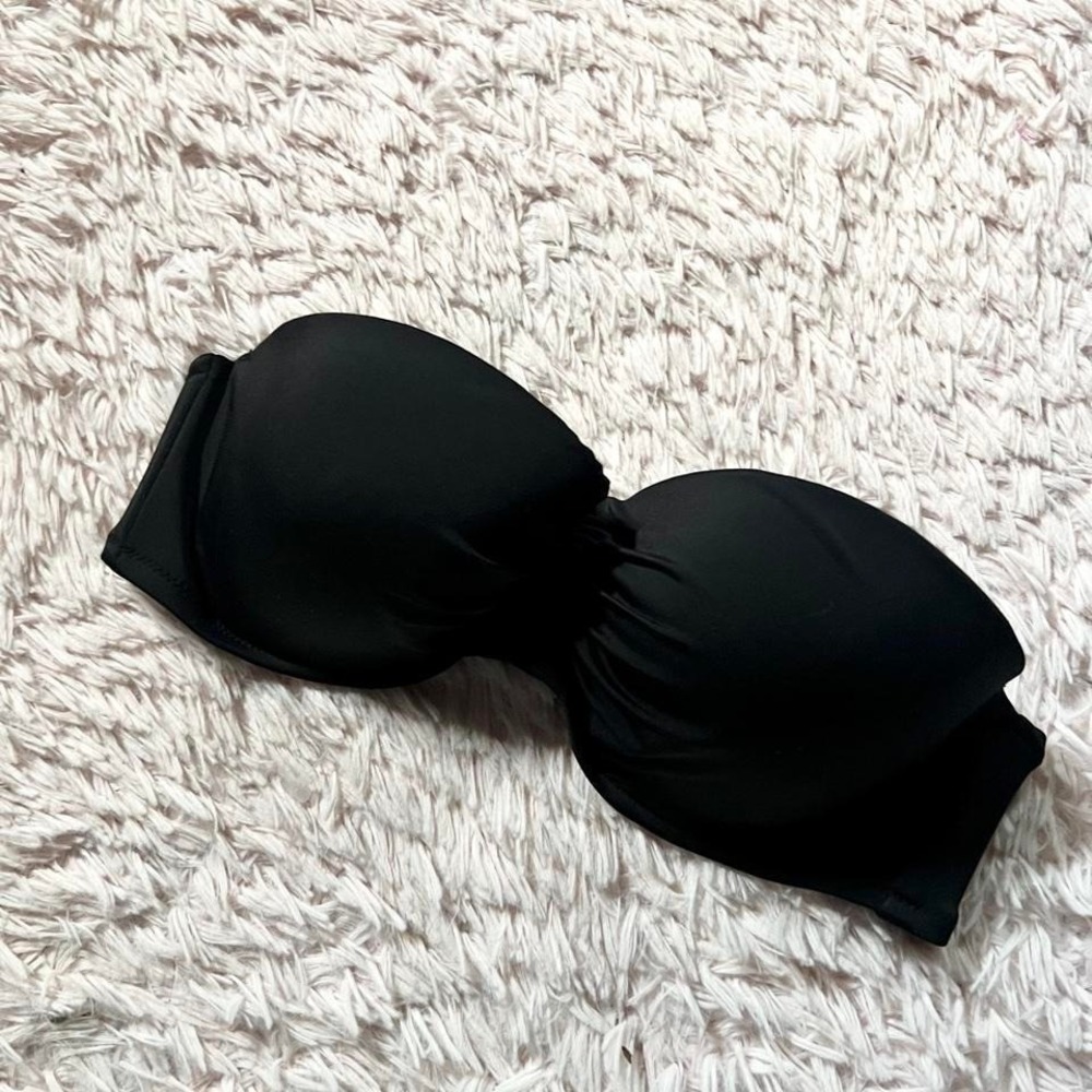 Victorias Secret Swim Neon Webbing Supportive Bikini Strapless Top Womens 34C